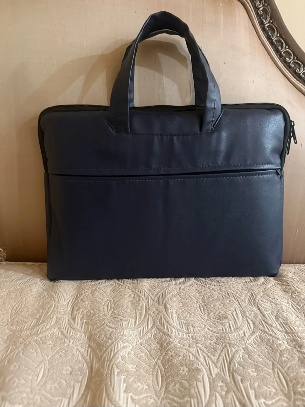 Men's Navy Laptop Briefcase - Sleek Professional Carry Case